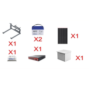 KIT SOLAR WITEK DE 28 W CON 5 PUERTOS POE 802.3 AF Y POE PASIVO 24 V PARA ALIMENTAR CAMARAS IP Y UN ENLACE PUNTO A PUNTO EN 24 VCC