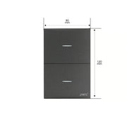PLACA CON 2 INTERRUPTORES SENCILLOS  10 A 127 V  60 HZ.