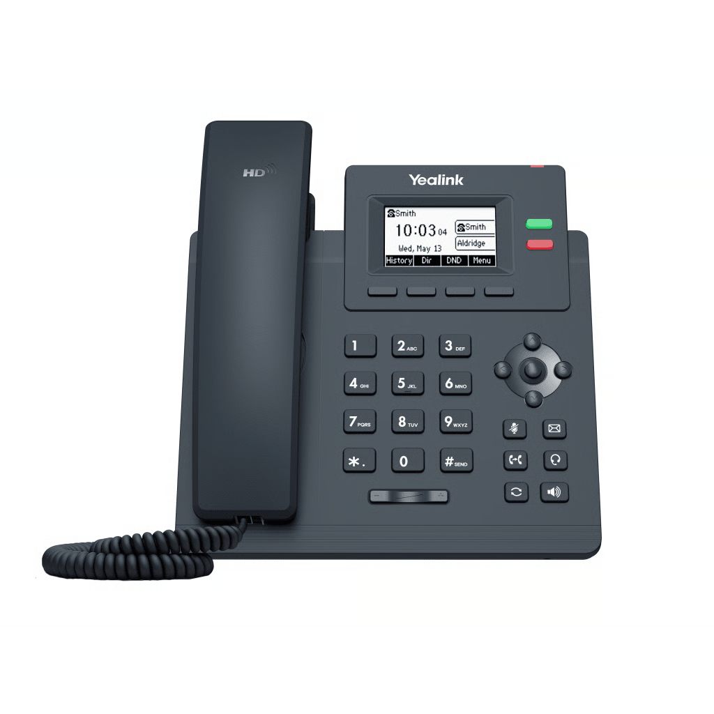 TELÉFONO IP EMPRESARIAL YEALINK SIP-T31G CON 2 LÍNEAS SIP Y DOBLE PUERTO GIGABIT ETHERNET