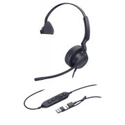 DIADEMA ALÁMBRICA YEALINK UH42 MONO CON AUDIO HD Y CONECTIVIDAD USB-C/A CERTIFICADA CON MICROSOFT TEAMS