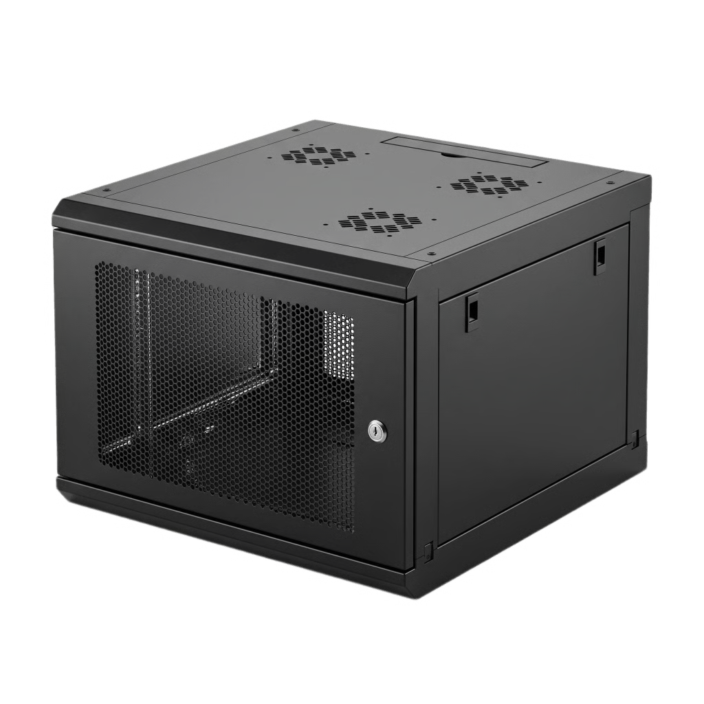 GABINETE RACK 19 PULGADAS / 04 UNIDADES / VENTILADO / MONTAJE PARED / ACERO CALIBRE 20 / CAPACIDAD 100 KG / DIMENSIONES 636X606X283 MM (25X23.9X11.1 IN)