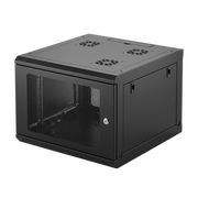 GABINETE RACK 19 PULGADAS / 04 UNIDADES / VENTILADO / MONTAJE PARED / ACERO CALIBRE 20 / CAPACIDAD 100 KG / DIMENSIONES 636X606X283 MM (25X23.9X11.1 IN)