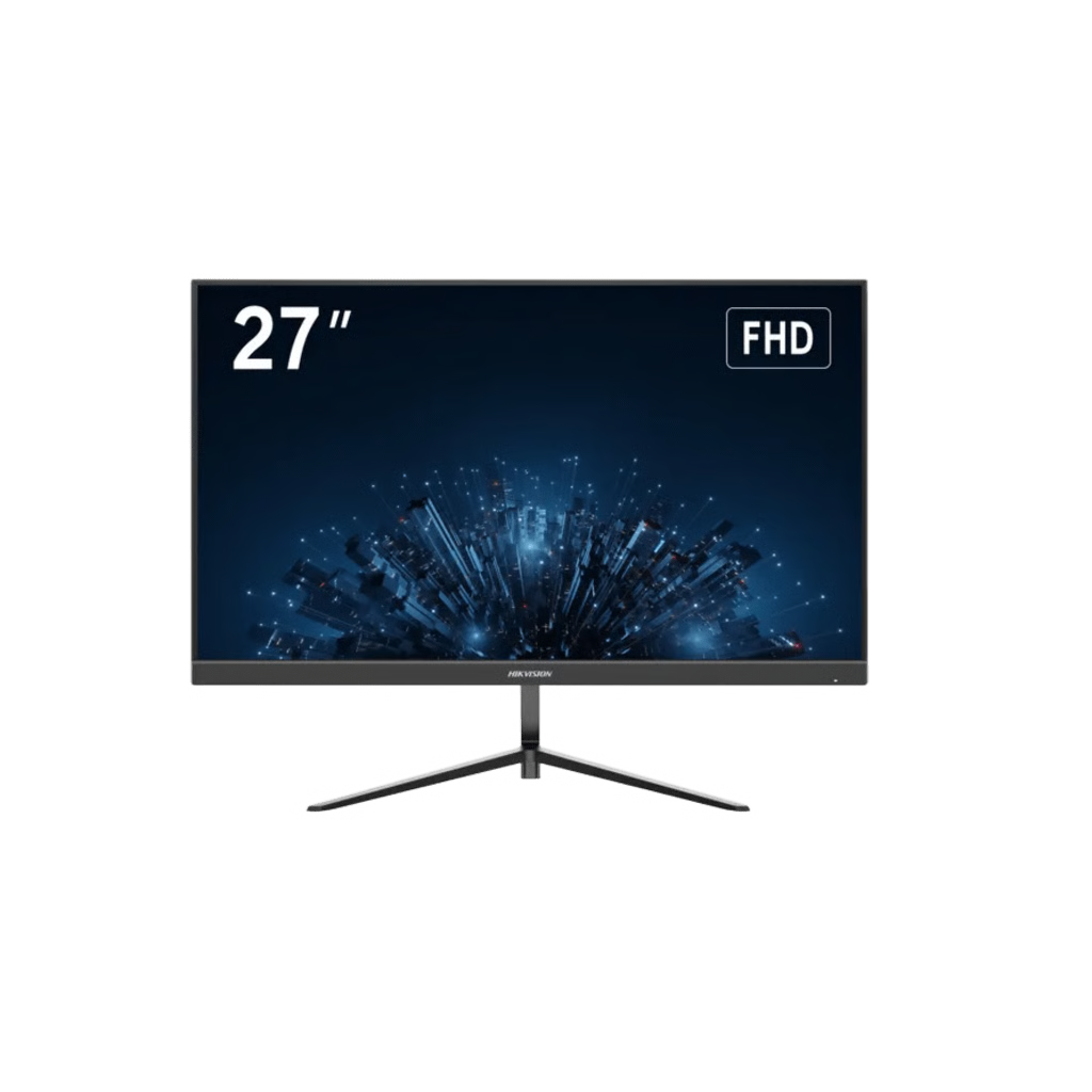 MONITOR LED FULL HD (1080P) DE 27" / IDEAL PARA CCTV, OFICINA Y HOGAR / ENTRADA HDMI-VGA / MONTAJE VESA ( 100 X 100) / USO 12/7 / BACKLIGHT E-LED / ULTRA DELGADO