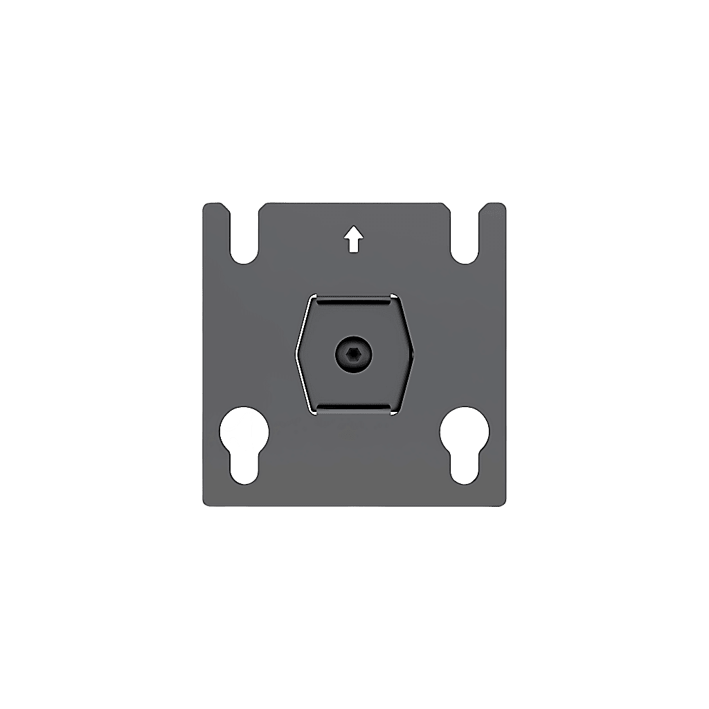 ACCESORIO - PLACA ADAPTADORA PARA PANEL LED 20 X 20.5 MM | DIMENSIONES 64 X 64 X 2 MM | DIÁMETRO DE ORIFICIO Ø10.3 MM | SEPARACIÓN DE ORIFICIOS 40 MM.-Monitores Pantallas y Mobiliario-EPCOM INDUSTRIAL-Bsai Seguridad & Controles