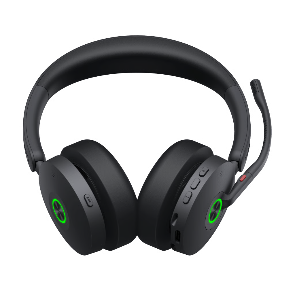 DIADEMA INALÁMBRICA BH74-UC DE YEALINK CON CANCELACIÓN ACTIVA DE RUIDO, ACOUSTIC SHIELD Y BATERÍA PROLONGADA