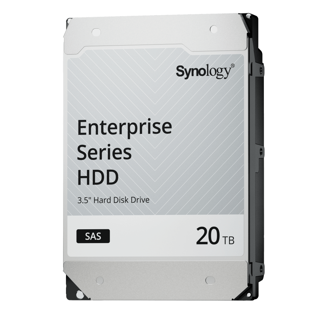 DISCO DURO SAS DE 3,5" SERIE ENTERPRISE HAS5300 | CAPACIDAD DE 20TB | INTERFAZ SAS 12 GB/S | VELOCIDAD 7200 RPM | CACHÉ 512 MB | MTBF 2.5 MILLONES DE HORAS.-Servidores / Almacenamiento-SYNOLOGY-Bsai Seguridad & Controles