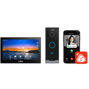 KIT VIDEOPORTERO IP FANVIL VIK-01, ESTACIÓN INTERIOR SIP I504W + FRENTE DE CALLE I60, LLAMADAS HD, DESBLOQUEO REMOTO, APP FANVIL LINK, WI-FI 2.4G/5G, POE-VoIP - Telefonía IP - Videoconferencia-FANVIL-Bsai Seguridad & Controles