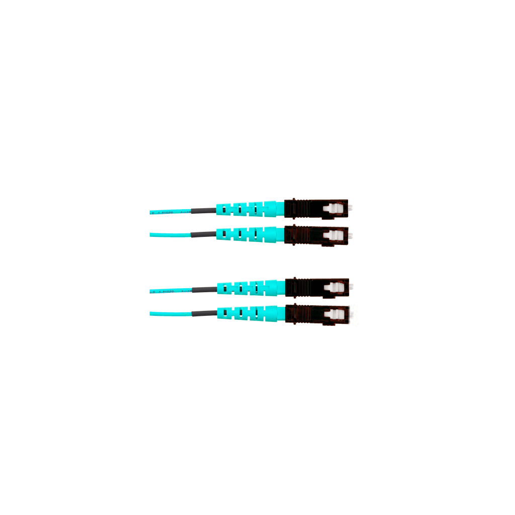 JUMPER DE FIBRA OPTICA MULTIMODO 50/125 OM4, SC-SC DUPLEX, OFNR (RISER), COLOR AQUA, 3 METROS (9.84 PIES)