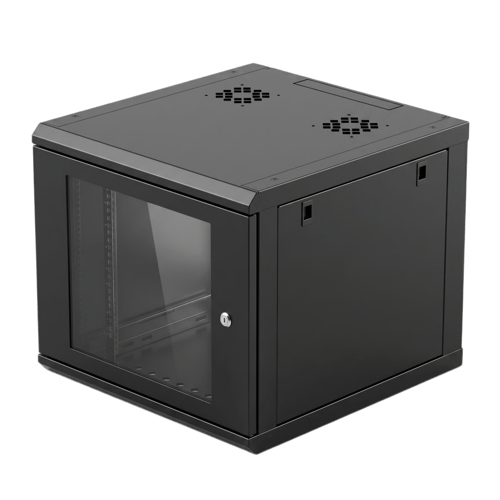 GABINETE DE PARED 9U DE 635 MM DE PROFUNDIDAD, RACK DE 19 IN EN ACERO REFORZADO: COMPACTO Y RESISTENTE PARA SOLUCIONES PROFESIONALES