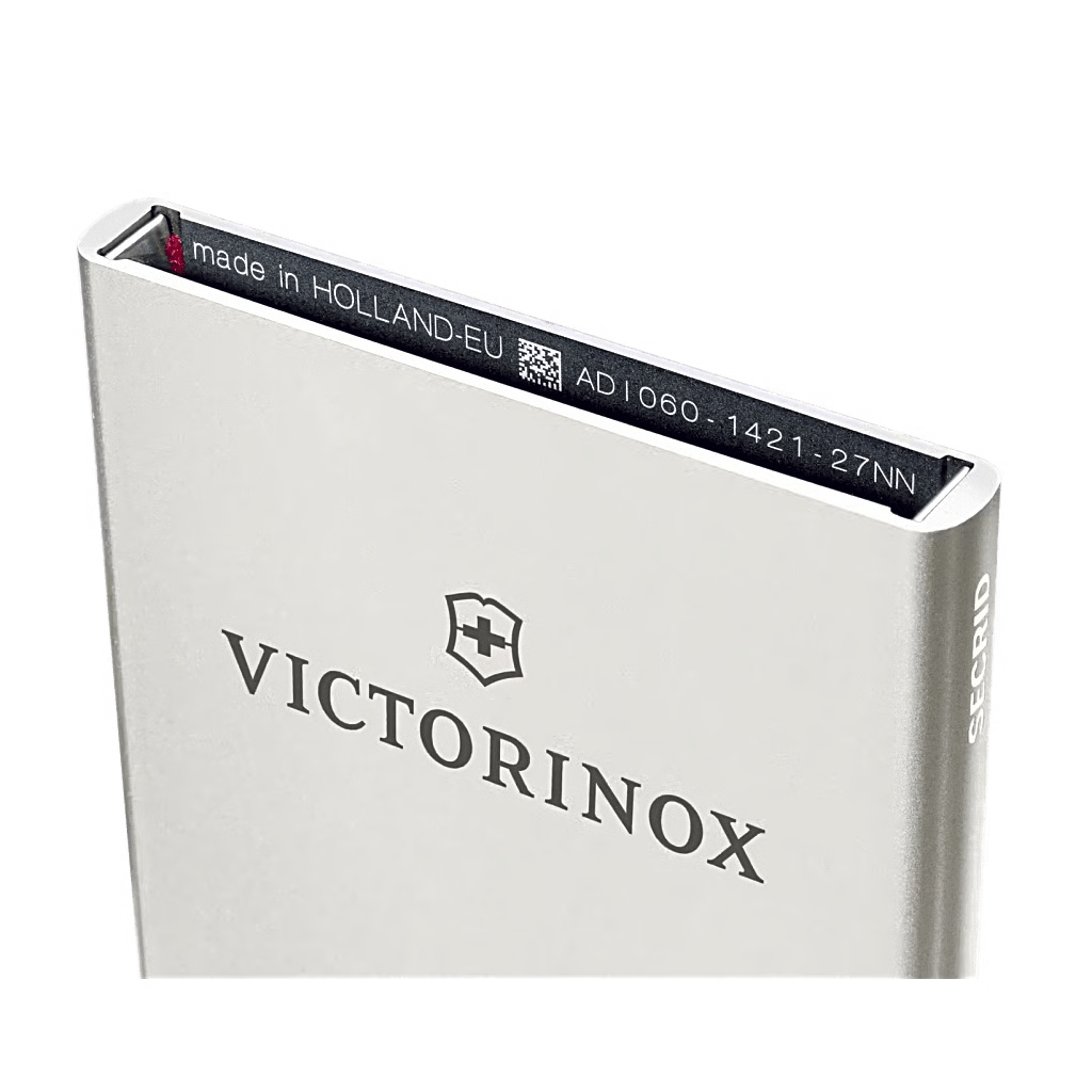 TARJETERO / ALMACENAMIENTO SEGURO 4-6 TARJETAS / ALUMINIO DURADERO / PROTECCIÓN RFID / SISTEMA DESLIZAMIENTO PATENTADO / COLOR GRIS CLARO.