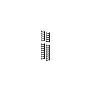 KIT DE DEDOS PARA ADMINISTRACIÓN DE CABLES EN GABINETES FLEXFUSION™ LIGHT, DE 48 UR, DEDOS DE 100 MM DE LONGITUD, COLOR NEGRO