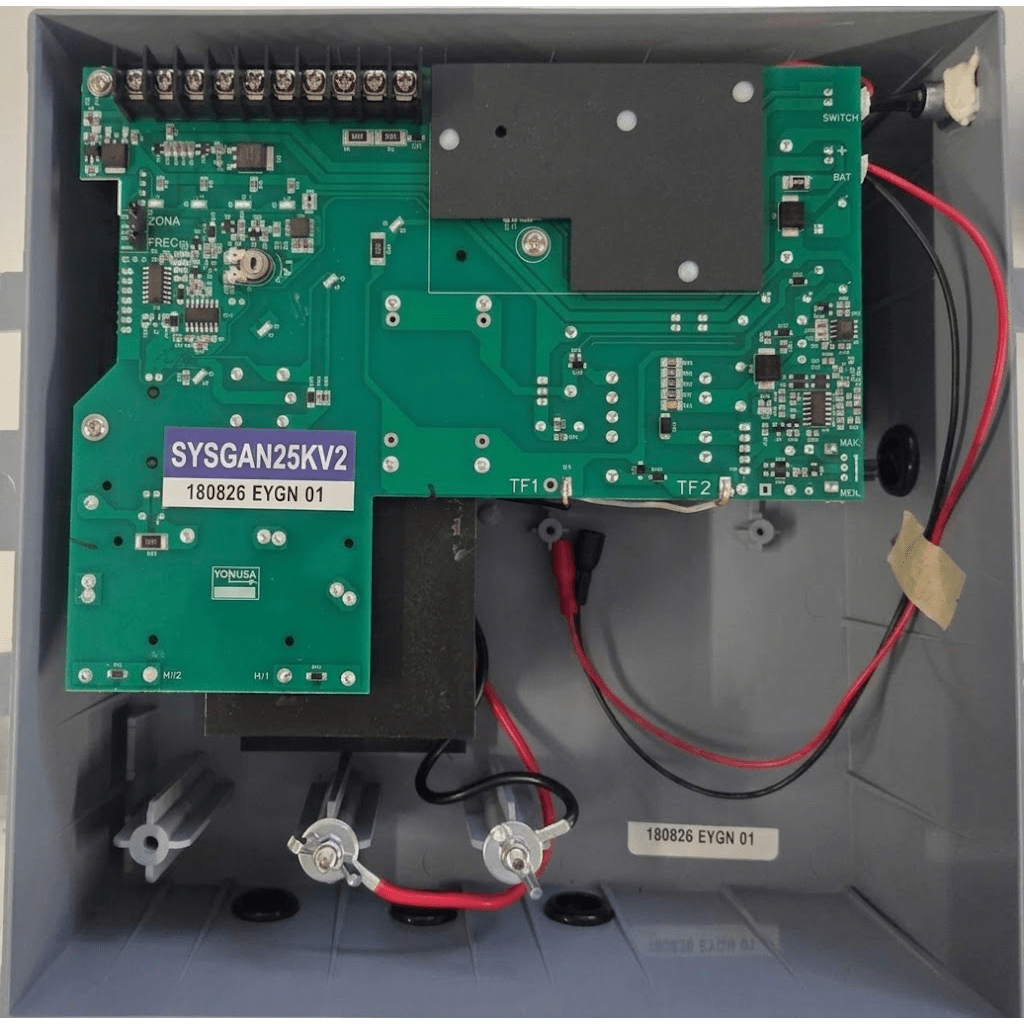 YONUSA SYSGAN25KV2 - ENERGIZADOR GANADERO / 10,000 VOLTS / 0.2 A 5.0 JOULES AJUSTABLE / 25 KM LINEALES / ALIMENTACIÓN 90