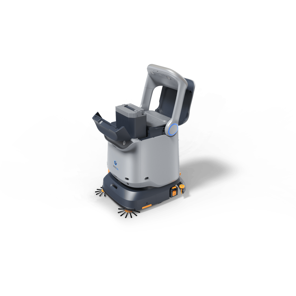ROBOT DE LIMPIEZA AUTOMÁTICO C40 / MODO DE LIMPIEZA DOBLE BARRIDO + ASPIRADO / POTENCIA DE SUCCIÓN 23500PA / TANQUE DE AGUA LIMPIA 16L / TANQUE DE AGUA SUCIA 14L / BATERÍA LFP 25.6V 50AH / PANTALLA DE OPERACIÓN 11.6 PULGADAS /