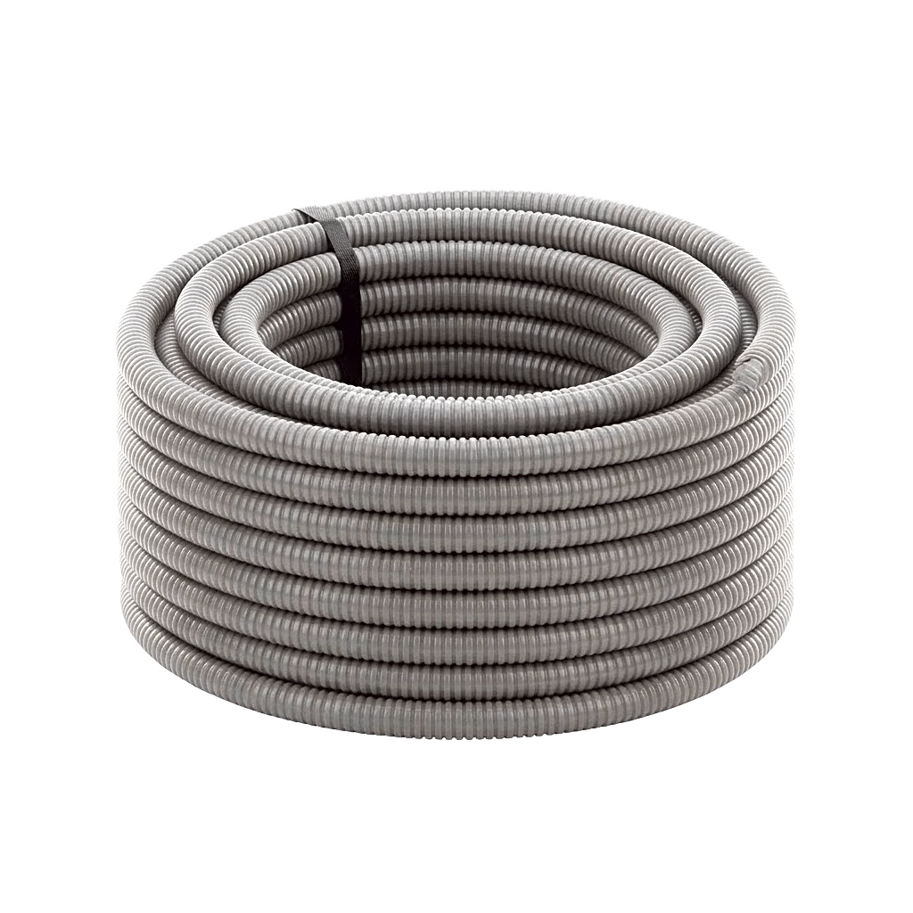 TUBO FLEXIBLE TIPO LIQUIDTIGHT DE 1" (25 MM) / ACERO + PVC / ROLLO DE 20 METROS.