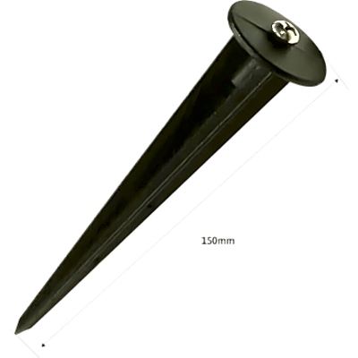 ESTACA PARA LUMINARIO LED / HIERRO RECUBIERTO / 15 CM / RESISTENTE A LA CORROSIÓN / ENCAJE DIRECTO / COMPATIBLE JLLE Y J
