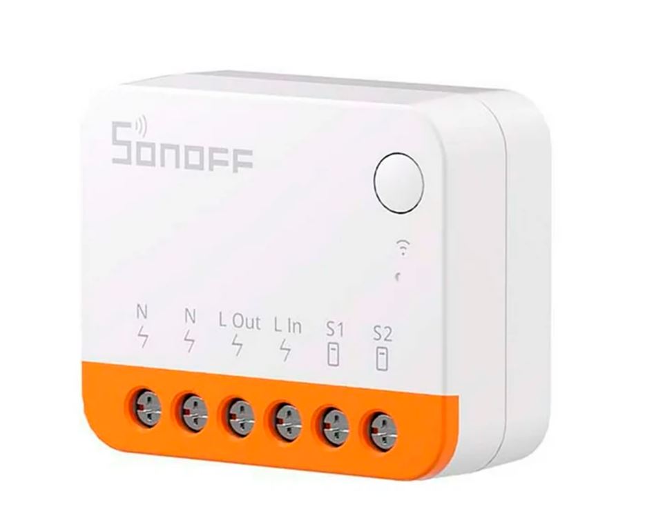 MINI INTERRUPTOR INWALL ON/OFF SONOFF MINIR4 / WIFI 2.4GHZ / CONTROLA 1 APAGADOR / SOLUCION DE SMART HOME CON TEMPORIZADOR / COMPATIBLE IOS-ANDROID-ALEXA-GOOGLE HOME-IFTTT-Sonoff-SONOFF-Bsai Seguridad & Controles