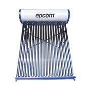 Bóiler Solar de 180L, Baja Presión con 18 Tubos de Vacío de Mayor Resistencia y Termotanque Inoxidable de Grado Alimenticio 180 L Resistentes a Granizo de Hasta 25 mm/ l, Incluye Anodo de Magnesio-Energía Solar y Eólica-EPCOM-Bsai Seguridad & Controles