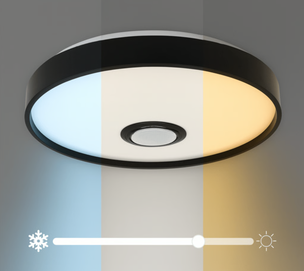 LUMINARIO LED JLAR-3003 / 30W / 2400 LÚMENES / BLUETOOTH CONTROL APP / VOLTAJE 85-265V / TEMPERATURA 6500K FRÍA / GARANTÍA 3 AÑOS