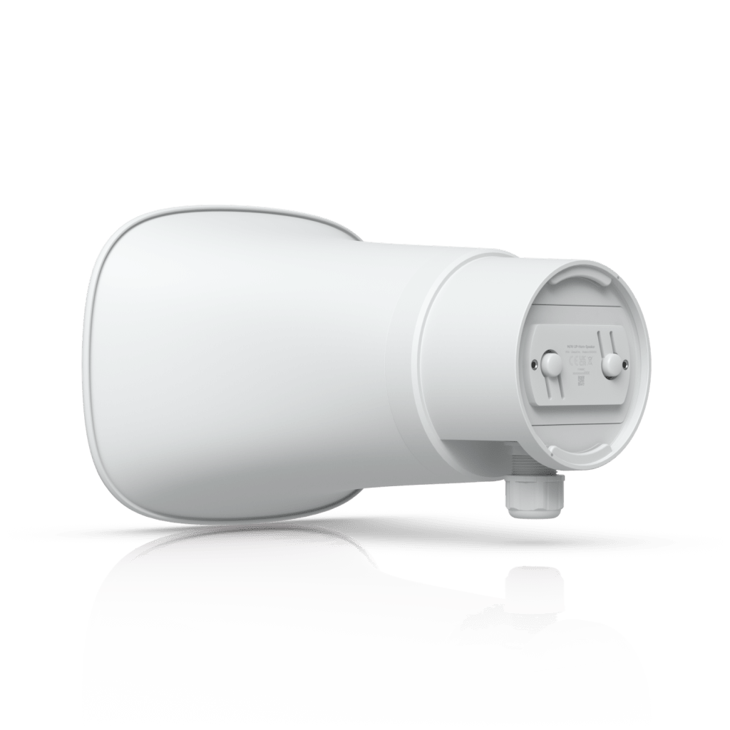 UNIFI PROTECT AI HORN SPEAKER, ALTAVOZ IP 120 DB, POE+, ALERTA AI AVANZADA, MONTAJE PARED, ESQUINA Y POSTE, IP66