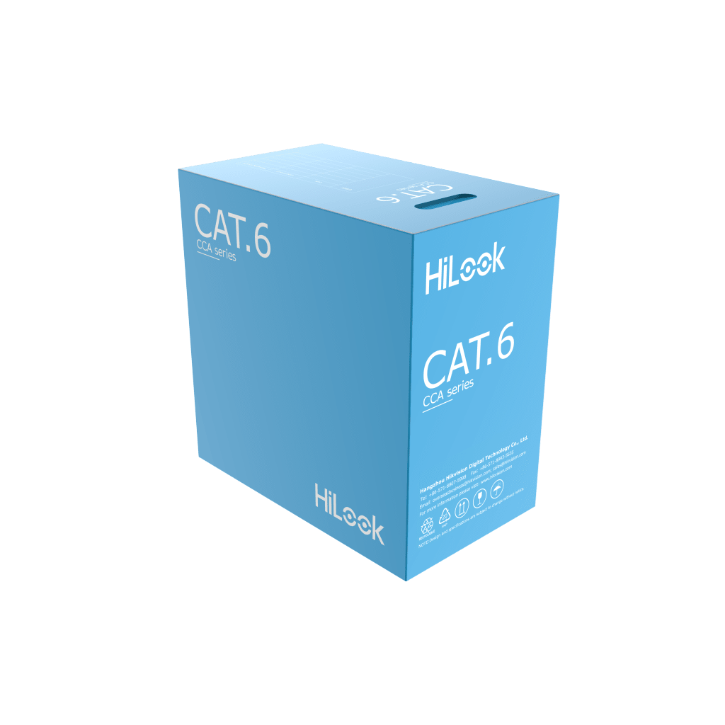 CABLE DE RED U/UTP CAT6 23AWG / CUMPLE ANSI/TIA-568.2-D / ROHS 2.0 / CPR FCA / LONGITUD 305 M / PVC BLANCO / RESISTENCIA A LA TRACCIÓN Y COMPRESIÓN / OPERACIÓN -20°C A 70°C-Cables y Conectores-HILOOK BY HIKVISION-Bsai Seguridad & Controles