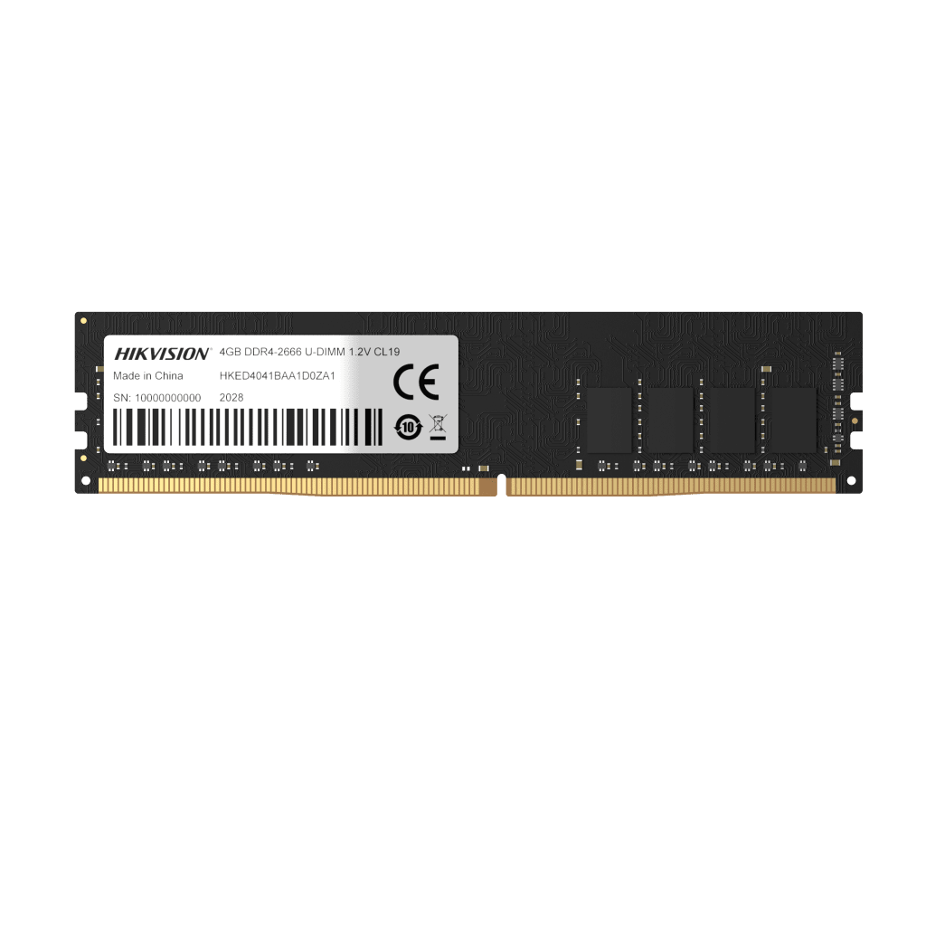 MÓDULO DE MEMORIA HIKER UDIMM DDR4 / 16GB / FRECUENCIA 2666 MHZ / 288 PINES / TEMPERATURA DE OPERACIÓN 0°C A 85°C