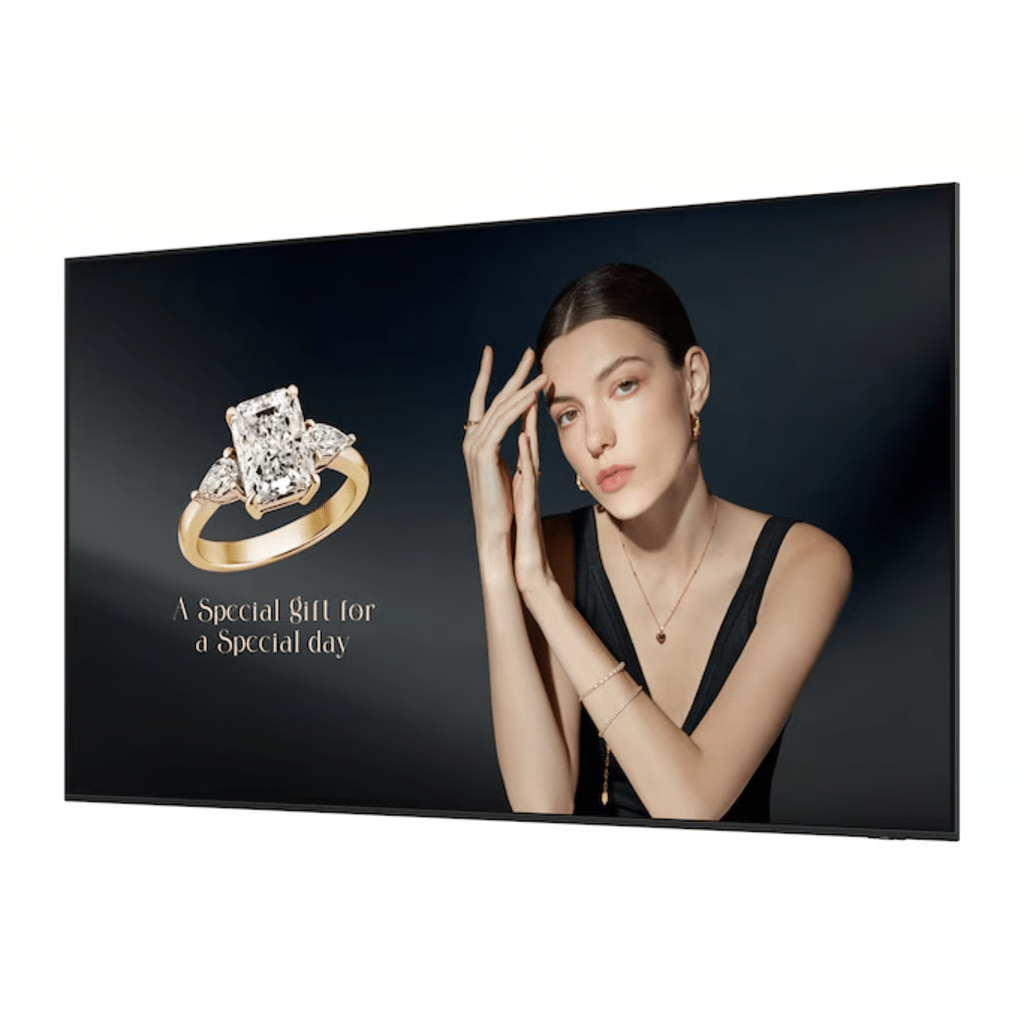 PANTALLA LED 115" 4K UHD / PANEL VA / BRILLO 1,000 NIT / CONTRASTE DINÁMICO MEGA / ÁNGULO DE VISIÓN 178°/178° / TIZEN 8.0 / BEZEL-LESS / SOPORTE 24/7 / HDMI 2.1 / DISPLAYPORT 1.4 / WIFI-BLUETOOTH