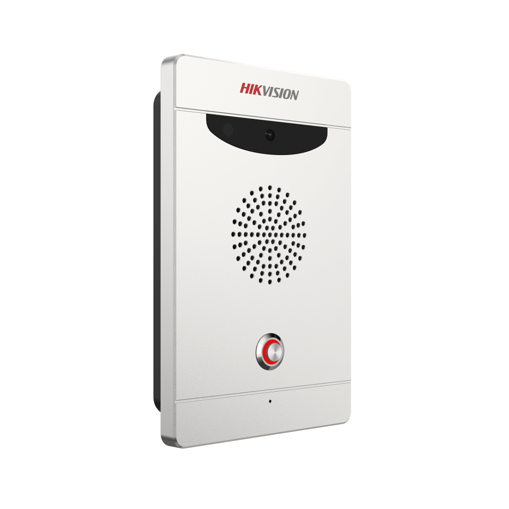 PANEL DE ALARMA DE PÁNICO CON VIDEO DS-PEA103-CK1-E1 / CÁMARA 2MP / AUDIO BIDIRECCIONAL / ALARMA DE MANIPULACIÓN / POE / IP65 / IK08 / MONTAJE EN PARED O EMPOTRADO