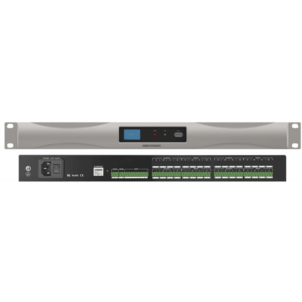 PROCESADOR DE AUDIO DIGITAL DS-QAPPR0808-D / 8 ENTRADAS 8 SALIDAS / 32-BIT DSP / 24BIT/48KHZ / MATRIZ DE MEZCLA / 100 ESCENAS ALMACENABLES / INTERFAZ GRÁFICA INTUITIVA