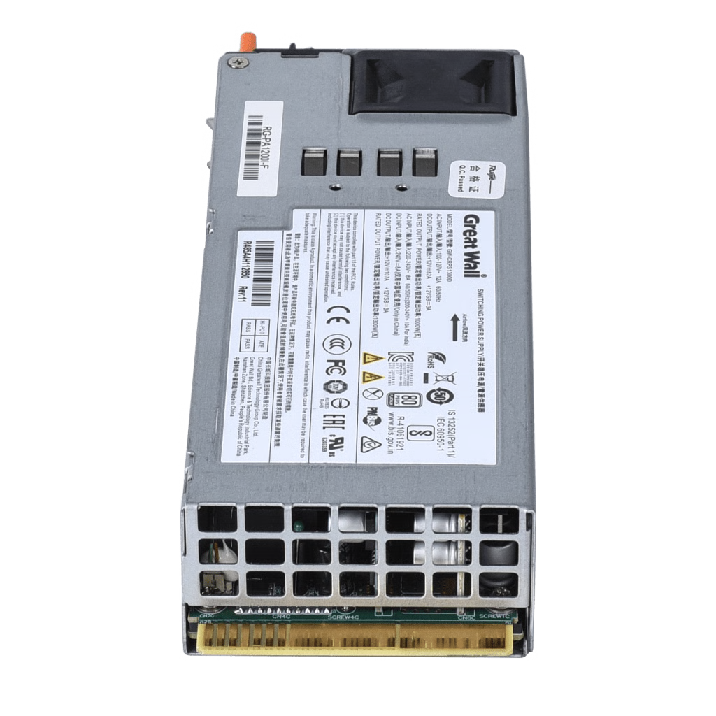FUENTE DE ENERGÍA MODULAR, PROPORCIONA HASTA 1200 WATTS PARA SWITCHES DATA CENTER RUIJIE NETWORKS