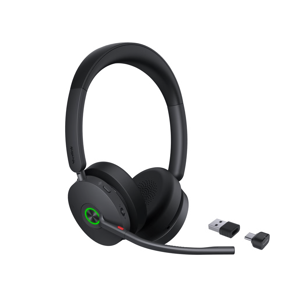 DIADEMA INALAMBRICA BH74-WITH-STAND-UC-USB-C/A DE YEALINK CON COMPATIBILIDAD UC MULTIPLATAFORMA Y ACOUSTIC SHIELD 3.0