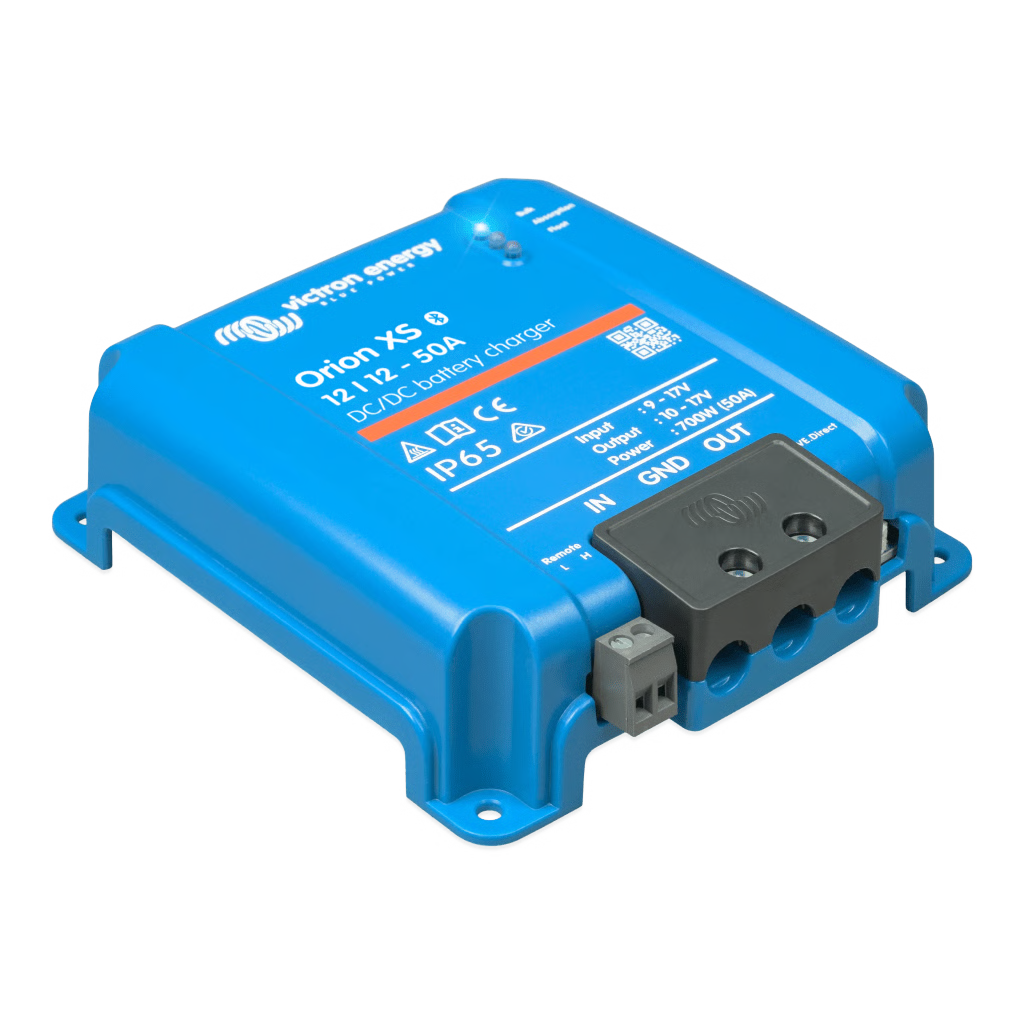 ORION XS 12/12-50 A / CARGADOR DE BATERÍAS CC-CC / 50 A 12 V / IP65 / COMPATIBILIDAD ALTERNADOR INTELIGENTE / PARA BANCOS DE BATERÍAS DE 500 AH