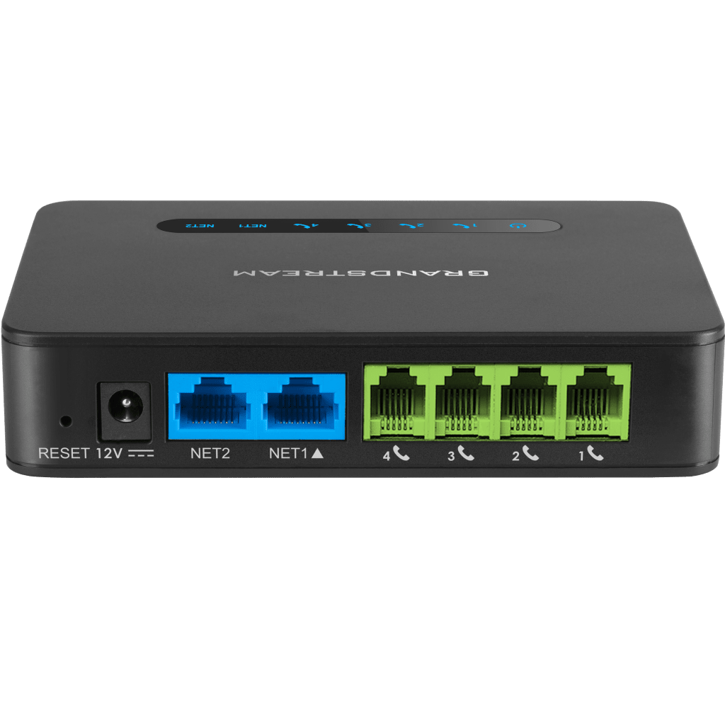 GATEWAY VOIP CON ROUTER NAT / 4 PUERTOS FXS (CONECTAR TELÉFONO ANÁLOGO) / ROUTER NAT GIGABIT INTEGRADO / CIFRADO AES REFORZADO / APROVISIONAMIENTO AUTOMÁTICO / SOPORTA SIP Y FAX T.38-VoIP - Telefonía IP - Videoconferencia-GRANDSTREAM-Bsai Seguridad & Controles