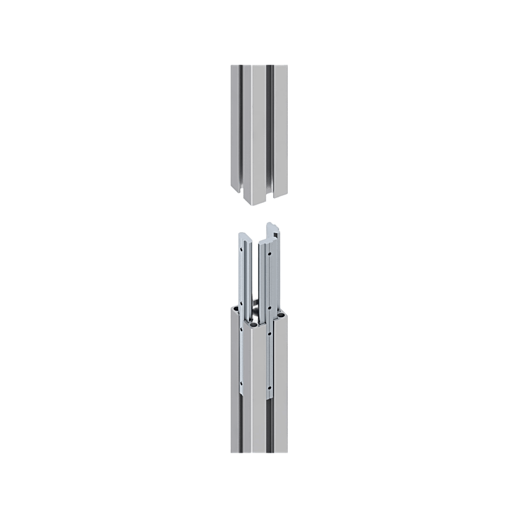 ACCESORIO_ RIEL DE ALUMINIO CON LONGITUD DE 2380MM| COMPATIBLE CON ESTRUCTURA PARA VIDEOWALL | DISEÑO MODULAR | INCLUYE TAPAS DE RIEL-Monitores Pantallas y Mobiliario-EPCOM INDUSTRIAL-Bsai Seguridad & Controles