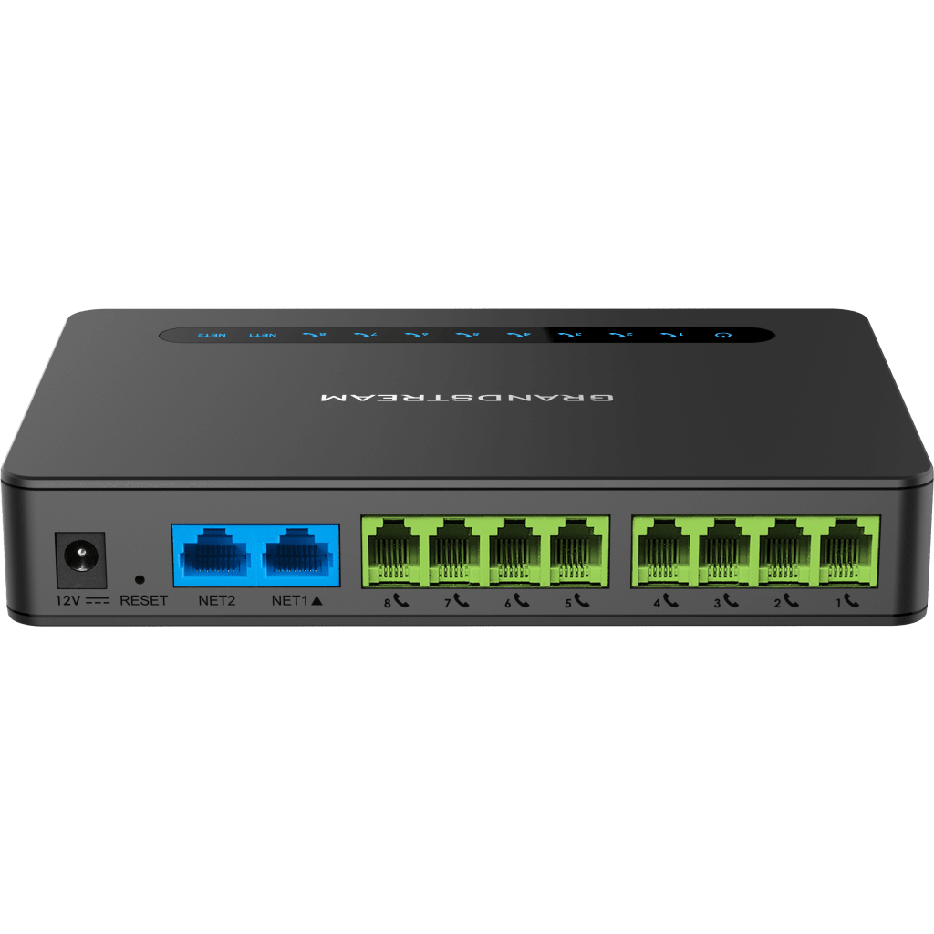 GATEWAY 8 PUERTOS FXS (CONECTAR TELÉFONO ANÁLOGO) CON ROUTER NAT GIGABIT / 2 PERFILES SIP / CIFRADO AES / CONFERENCIA DE VOZ 3 PARTICIPANTES / CALIDAD DE VOZ HD / FAX T.38 / 2 PUERTOS GIGABIT / APROVISIONAMIENTO AUTOMATIZADO TR069-VoIP - Telefonía IP - Videoconferencia-GRANDSTREAM-Bsai Seguridad & Controles