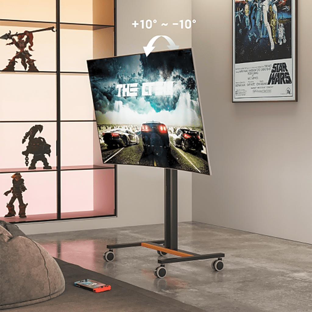 SOPORTE MÓVIL PARA PANTALLA | COMPATIBILIDAD VESA 200X200 HASTA 600X400 / RUEDAS CON FRENOS / AJUSTE DE ALTURA Y ÁNGULO / SOPORTE PARA TV DE HASTA 55 PULGADAS / CAPACIDAD DE PESO 35 KG-Monitores Pantallas y Mobiliario-BRATECK-Bsai Seguridad & Controles