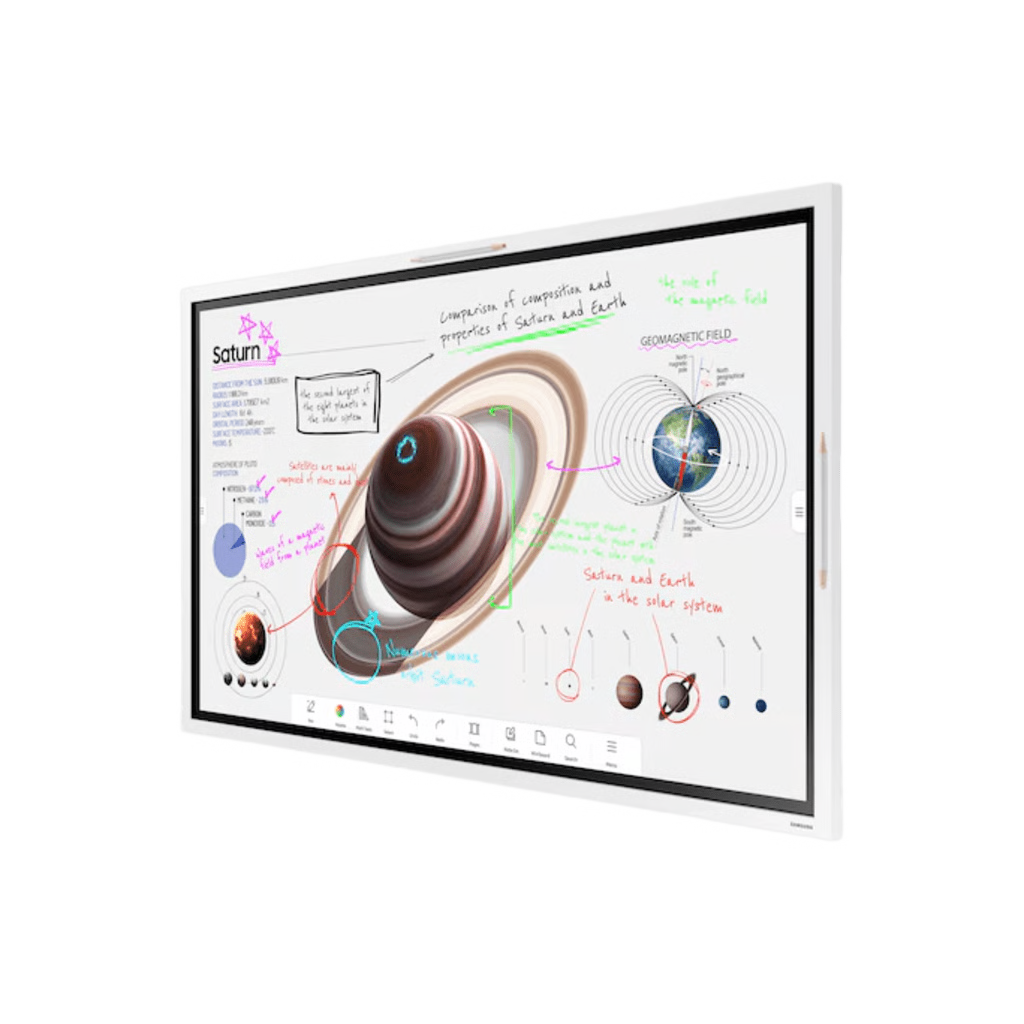 PIZARRA INTERACTIVA DIGITAL / 55" 4K UHD (3840X2160) / TOUCH IR 20 PUNTOS / WHITEBOARD 4 USUARIOS SIMULTÁNEOS / TIZEN 9.0 / WIFI / VESA 400X400