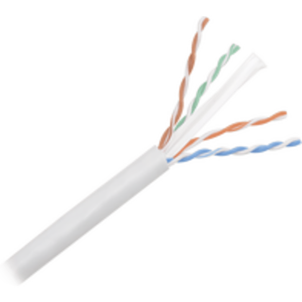 BOBINA DE CABLE UTP DE 305 METROS (1000 PIES) DE COBRE, NETKEY, GRIS CLARO, CATEGORÍA 6 (24 AWG), 1000MBPS, RISER (CMR), DE 4 PARES