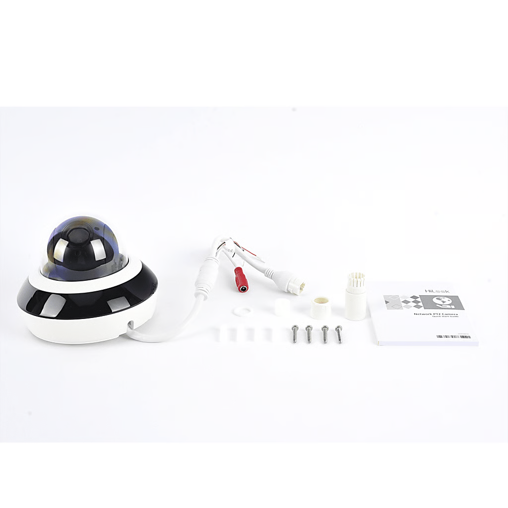 MINI DOMO PTZ IP 2 MEGAPIXEL / 4X ZOOM / H.265+ / 20 MTS IR EXIR / WDR 120DB / POE / IK10 / EXTERIOR IP66 / ULTRA BAJA ILUMINACIÓN / MICRÓFONO INTEGRADO / POE