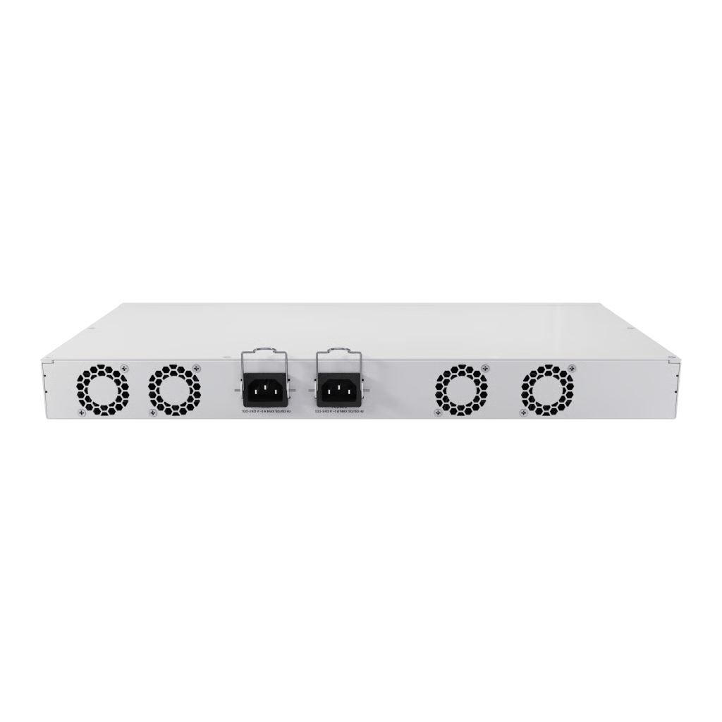SWITCH DE RED MIKROTIK CRS418-8P-8G-2S+RM / 17 PUERTOS GIGABIT ETHERNET / 8 PUERTOS POE-OUT 802.3AF/AT / 2 PUERTOS SFP+ 10G / CPU QUAD-CORE 2.2 GHZ ARM / ROUTEROS V7 / L3 HW OFFLOADING / ALIMENTACIÓN DUAL REDUNDANTE / USB 3.0