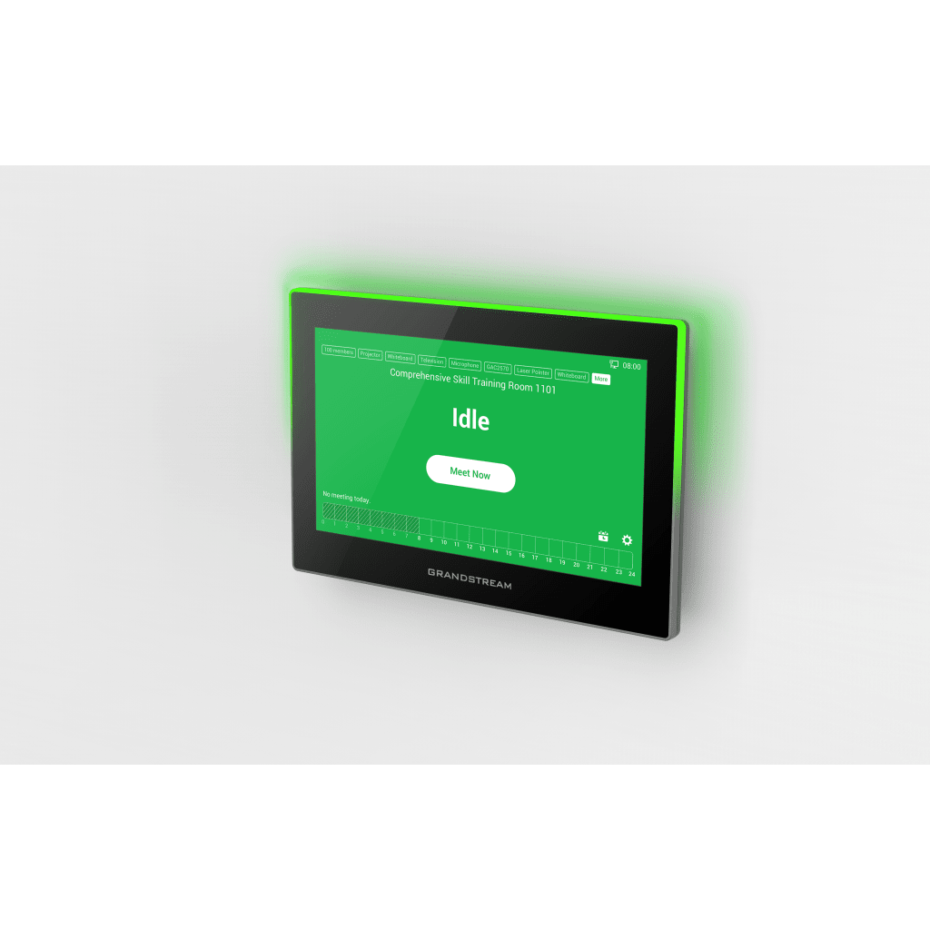ESTACIÓN DE INTERCOMUNICACIÓN SIP CON WI-FI 6, BLUETOOTH Y CONTROL TOTAL PARA AGENDAMIENTO DE SALAS Y EDIFICIOS INTELIGENTES (COLOR NEGRO)-VoIP - Telefonía IP - Videoconferencia-GRANDSTREAM-Bsai Seguridad & Controles
