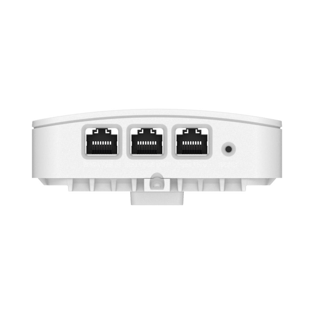 PUNTO DE ACCESO EMPRESARIAL WI-FI 6 / CON DISEÑO PARA PARED / 3 PUERTOS GIGABIT (1 CON SALIDA POE) / DOBLE BANDA EN ( 2.4 Y 5 GHZ) / HASTA 2.5 GBPS / GESTIÓN DESDE LA NUBE / ALIMENTACIÓN POE AF