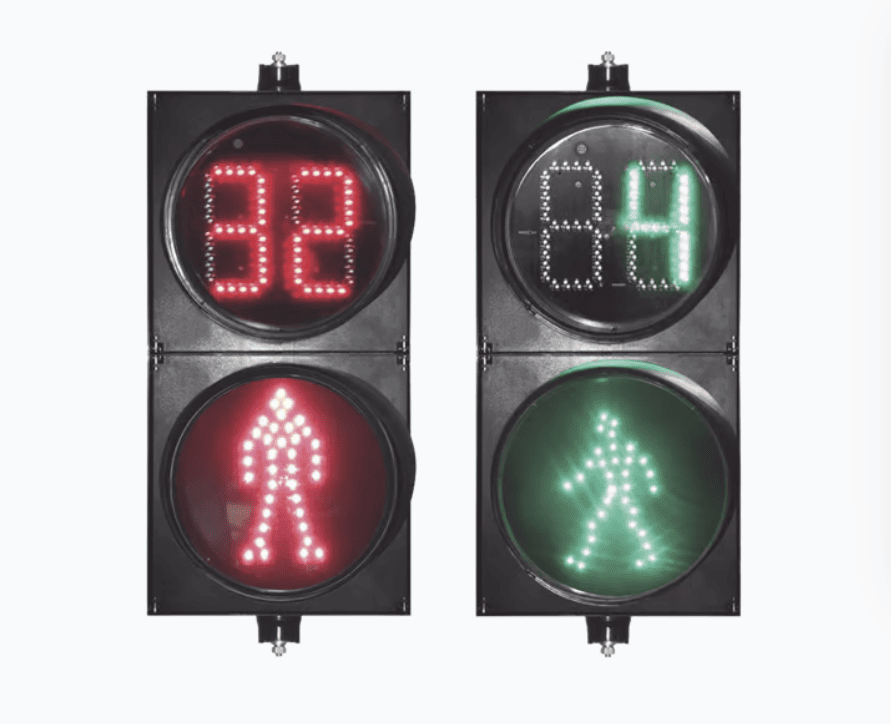 SEMÁFORO PEATONAL / CUENTA REGRESIVA / ROJO / VERDE / DINAMICO / DIÁMETRO 20 CM.-Acceso Vehicular-ACCESSPRO-Bsai Seguridad & Controles