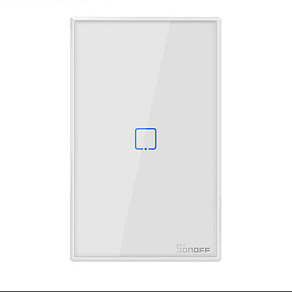 APAGADOR DE PARED TOUCH ON/OFF SONOFF T2US1C (NUEVA VERSIÓN) SMART INALÁMBRICO WIFI PARA SOLUCIÓN DE SMART HOME CON TEMPORIZADOR PARA IOS Y ANDROID COMPATIBLE CON ALEXA/GOOGLE HOME/IFTTT 1CH WIFI 2.4GHZ RF 433 HASTA 2AMP-Sonoff-SONOFF-T2US1C-R2-Bsai Seguridad & Controles