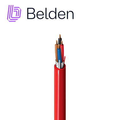 CABLE PARA ALARMA BLINDADO CONTRA INCENDIOS BELDEN 5302FL 002U1000 FORRO PVC ROJO CMR RISER-FPLR 4C/18AWG 4 CONDUCTORES CALIBRE 18 AWG MULTIFILAR 100 POR CIENTO COBRE USO INTERIOR ESPECIAL PARA APLICACIONES ALARMA DE INCENDIO MONITORIZACIÓN DETECCIÓN C...-Audio / Control / Intrusión-BELDEN-5302FL 002U1000-Bsai Seguridad & Controles