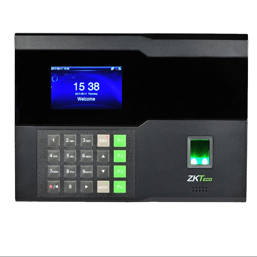 CHECADOR DE ASISTENCIA ZKTECO IN05/MF ADMS BIOMETRICO SILKID 3,000 HUELLAS 10,000 TARJETAS 13.56MHZ 100,000 REGISTROS TCP/IP POE WIFI RS232 BATERIA DE RESPALDO INTERNA-Control de Asistencia-ZKTECO-IN05/MF-Bsai Seguridad & Controles