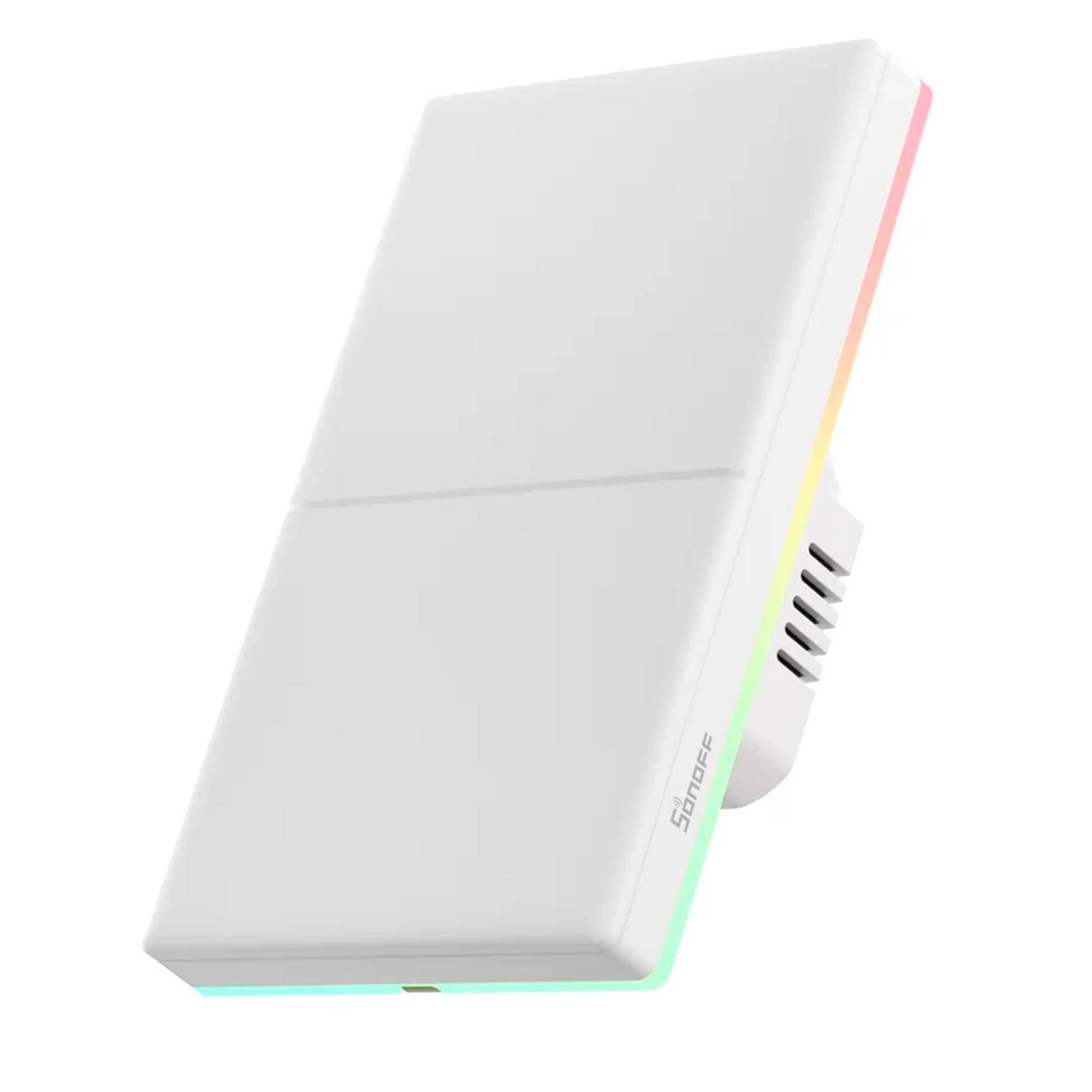 APAGADOR DE PARED TOUCH TX ULTIMATE SONOFF T5-2C-120 / 2CH ON/OFF INALAMBRICO / WIFI 2.4GHZ / COLOR BLANCO / LUZ AMBIENTAL / VIBRA/SUENA/SE ILUMINA AL TOCARLO / COMPATIBLE CON ALEXA/GOOGLE HOME/IFTTT / APP IOS Y ANDROID / HASTA 5AMP POR CANAL-Sonoff-SONOFF-T5-2C-120-Bsai Seguridad & Controles