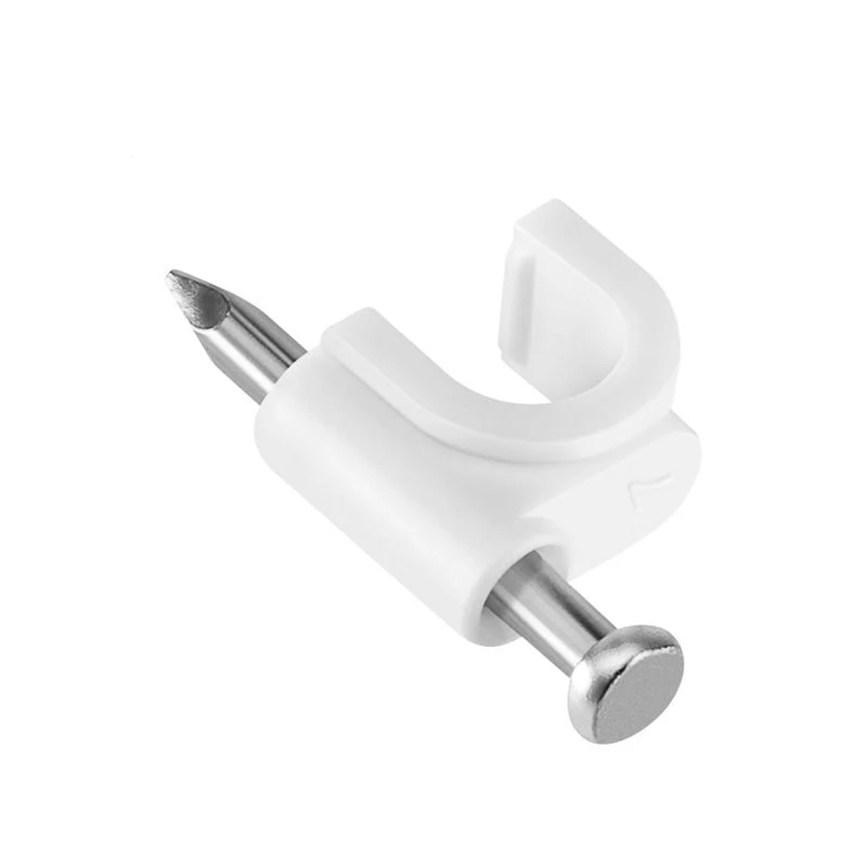 GRAPAS DE PLASTICO BLANCAS STEREN GRA960B / BOLSA CON 50 PZS/ ESPECIAL PARA SUJETAR CONDUCTORES / USO PARA INTERIORES Y EXTERIORES / 7MM ANCHO CAVIDAD / CLAVO DE 1 PULGADA-Canalizaci&oacute;n-STEREN-GRA-960B-Bsai Seguridad & Controles