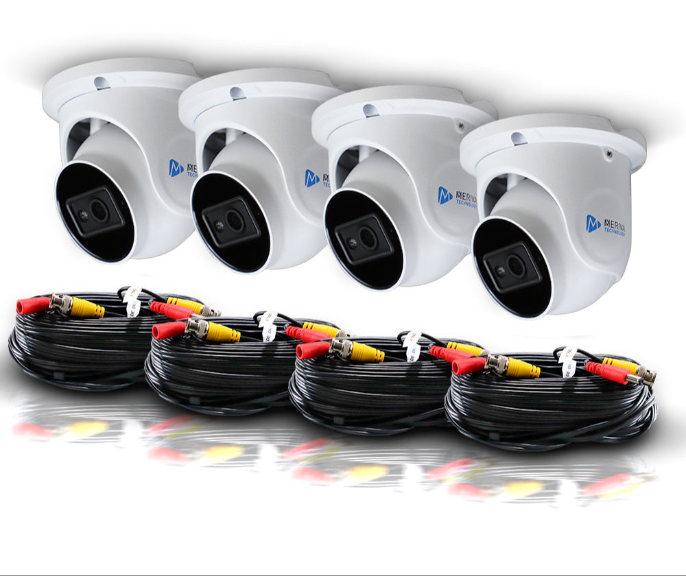 KIT BASICO HD MERIVA TECHNOLOGY MBASH42MPKIT / INCLUYE 4 CAMARAS DOMO AHD 2MP LENTE FIJO 2.8MM MBASHD3202 + 4 CABLES DE VIDEO ARMADOS 18MTS CONECTORES BNC MVA-HDCB18-Kits de Videovigilancia-MERIVA TECHNOLOGY-KIT2MP DOMO CB18-Bsai Seguridad & Controles
