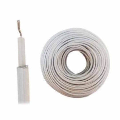 CABLE DOBLE AISLADO COLOR BLANCO / CAB-DOBLE AISLADO -WP-100M PAAMON / CAPA AISLANTE DE POLIETILENO CONDUCTOR 22AWG DE COBRE ESTAÑO PARA EXTERIOR SOPORTA HASTA 18,000 VOLTS ROLLO DE 100 METROS IDEAL PARA CERCA ELÉCTRICA-Cercas electrificadas-PAAMON-CAB-DOBLE AISLADO -WP-100M-Bsai Seguridad & Controles