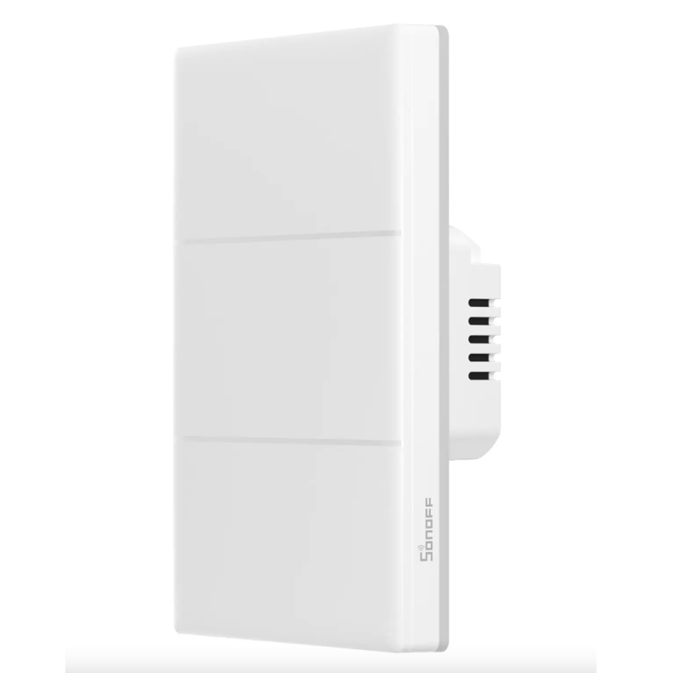 APAGADOR DE PARED TOUCH TX ULTIMATE SONOFF T5-3C-120 / 3CH ON/OFF INALAMBRICO / WIFI 2.4GHZ / COLOR BLANCO / LUZ AMBIENTAL / VIBRA/SUENA/SE ILUMINA AL TOCARLO / COMPATIBLE CON ALEXA/GOOGLE HOME/IFTTT / APP IOS Y ANDROID / HASTA 5AMP POR CANAL-Sonoff-SONOFF-T5-3C-120-Bsai Seguridad & Controles